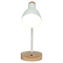 Finley Metal & Timber Desk Lamp with USB